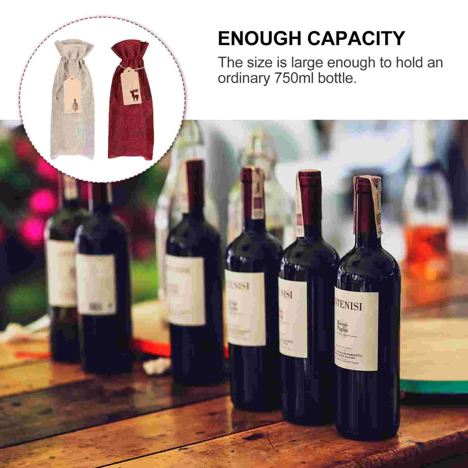 1 комплект льняные сумки красивые праздничные чехлы для украшения