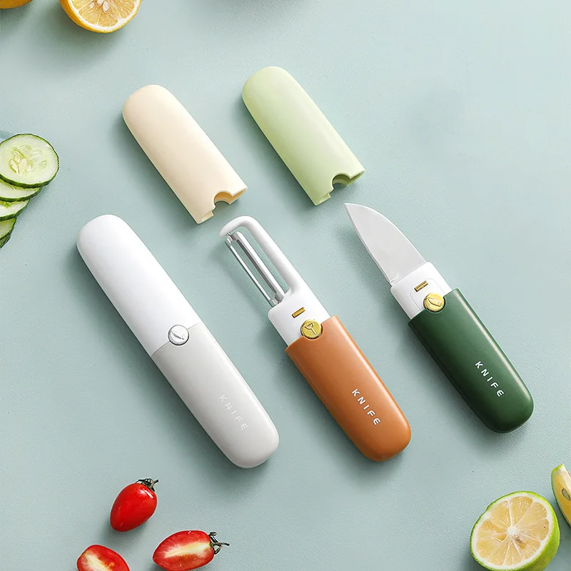 

2 in 1 Multifunctional Fruit and Vegetable Knife, Peeler Carrot Potato Cucumber Cabbage Grater Peeling Kitchen Gadgets cooking