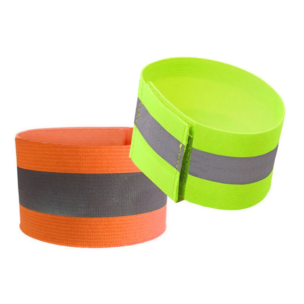 

High Visibility Reflective Wristbands Safety Reflector Tape Straps Ankle Running Gear