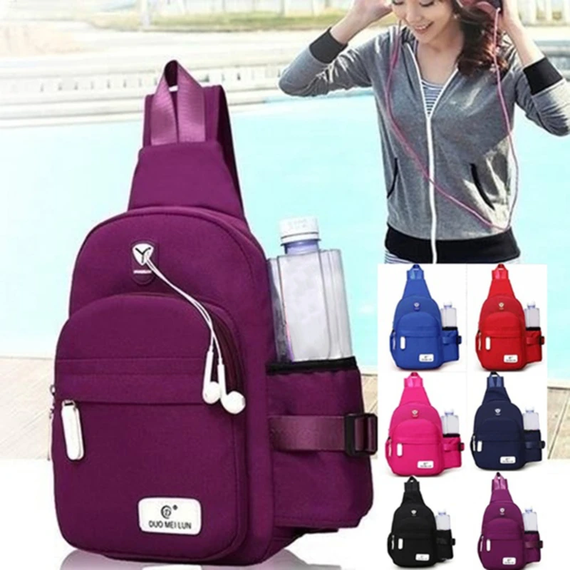 Sports Fanny Pack Mens Women Oxford Waterproof Small Chest Bag Pack Travel Sport Shoulder Sling Backpack Crossbody Bags Rucksack