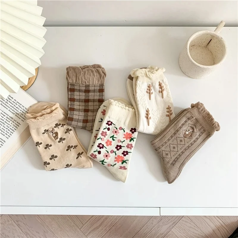 

WZDM436B16 Luxury Brand Designer Autumn Winter Men Women Cotton Socks New Style Soft Breathable Outdoor Sports Warm Long Socks