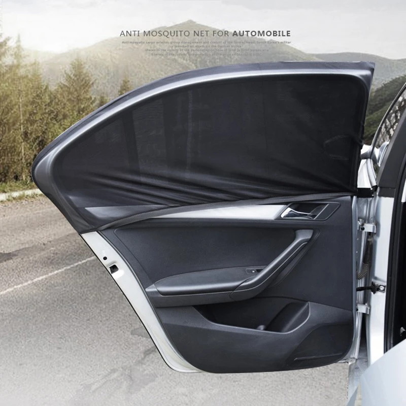 

2 stücke 120X55cm Auto Hinten Fenster Sonnenschutz Universal-Automobile Anti-Uv Abdeckung Mesh Vorhang Sonne Schatten Zubehör