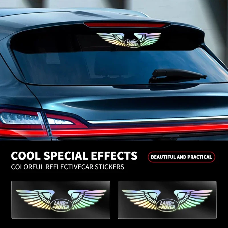 Автомобильная лазерная наклейка с крыльями ангела наклейки для автостайлинга Land