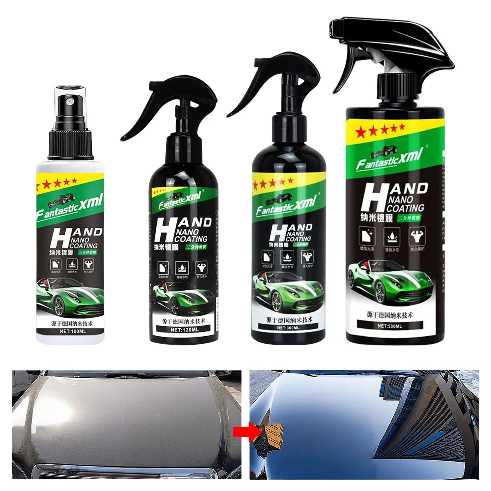 Ceramic Spray Coating Waterproof Liquid Waterless Car Wash