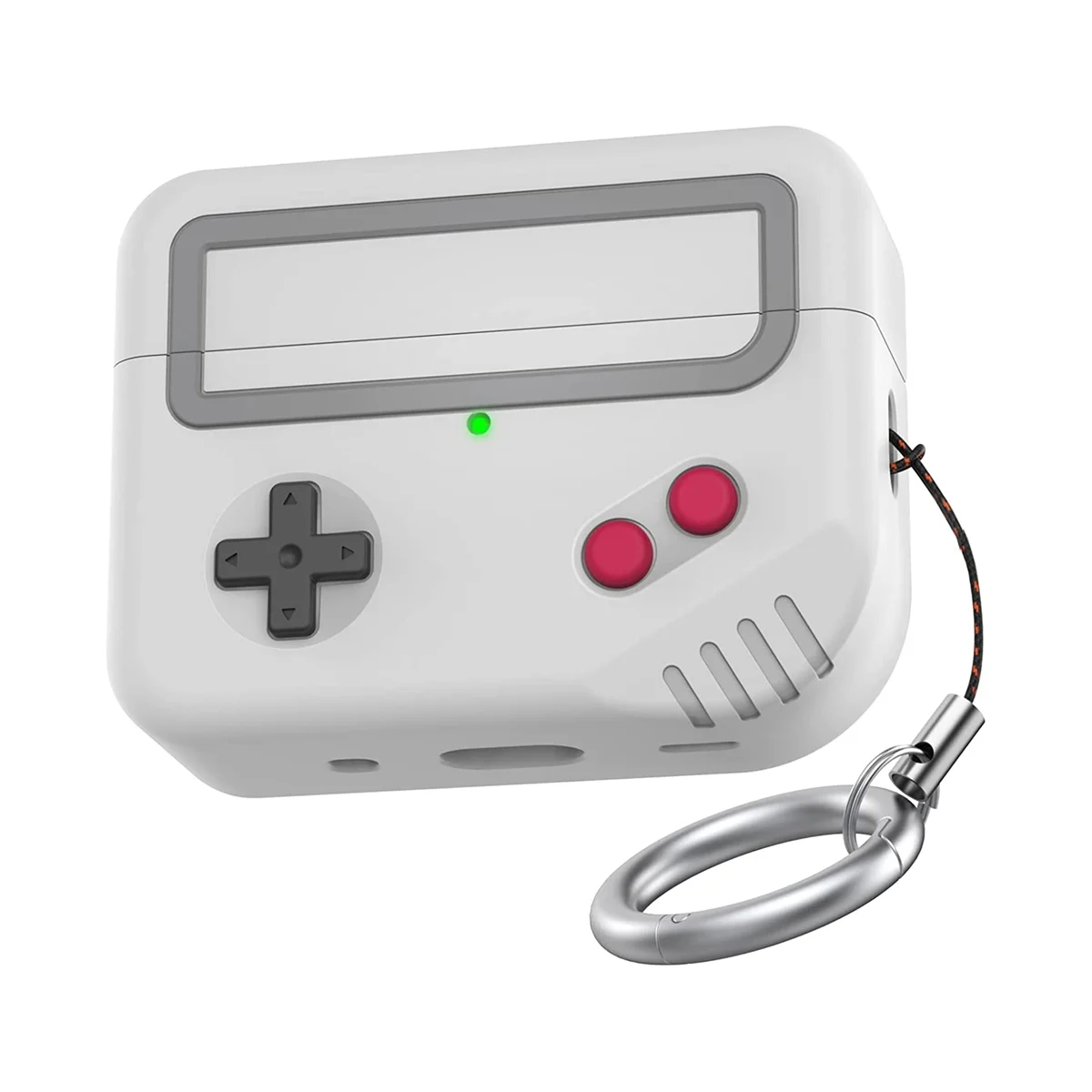 

Silicone Case Protective Covers Skin Game-Machine Design[Support Wireless Charging] for 2 Gray-White