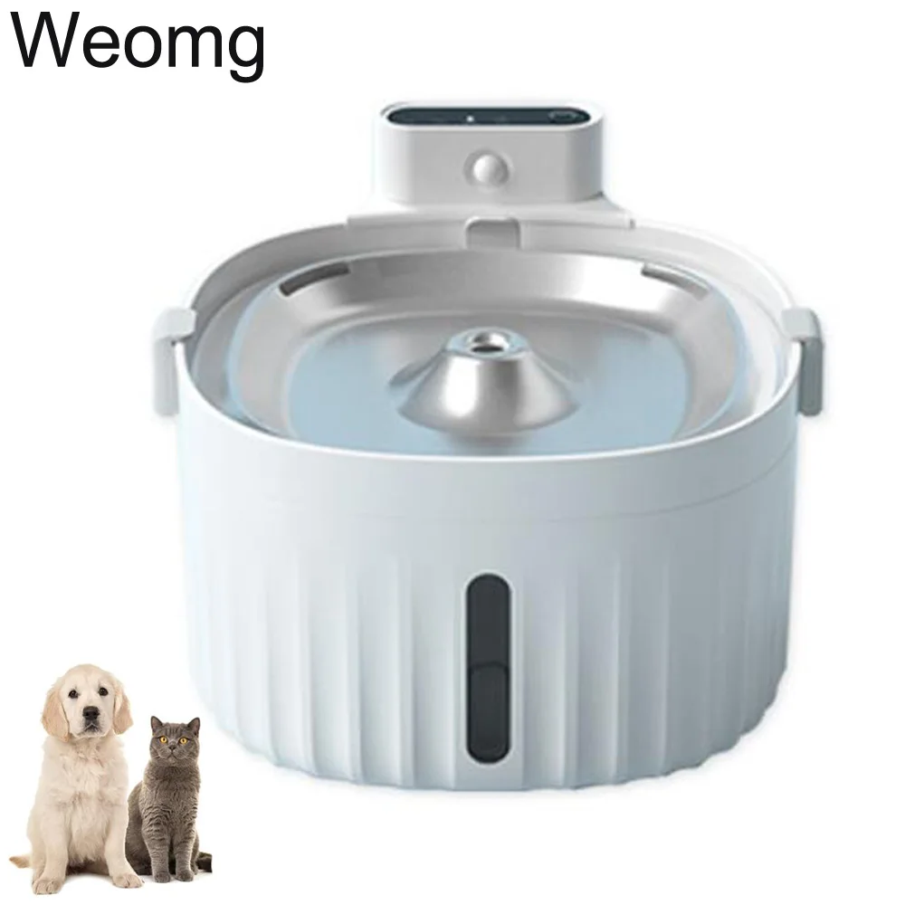

2L Pet Intelligent Wireless Dogs Cats Drinking Water Dispenser Automatic Circulation Infrared Induction Dual-mode Power Supply