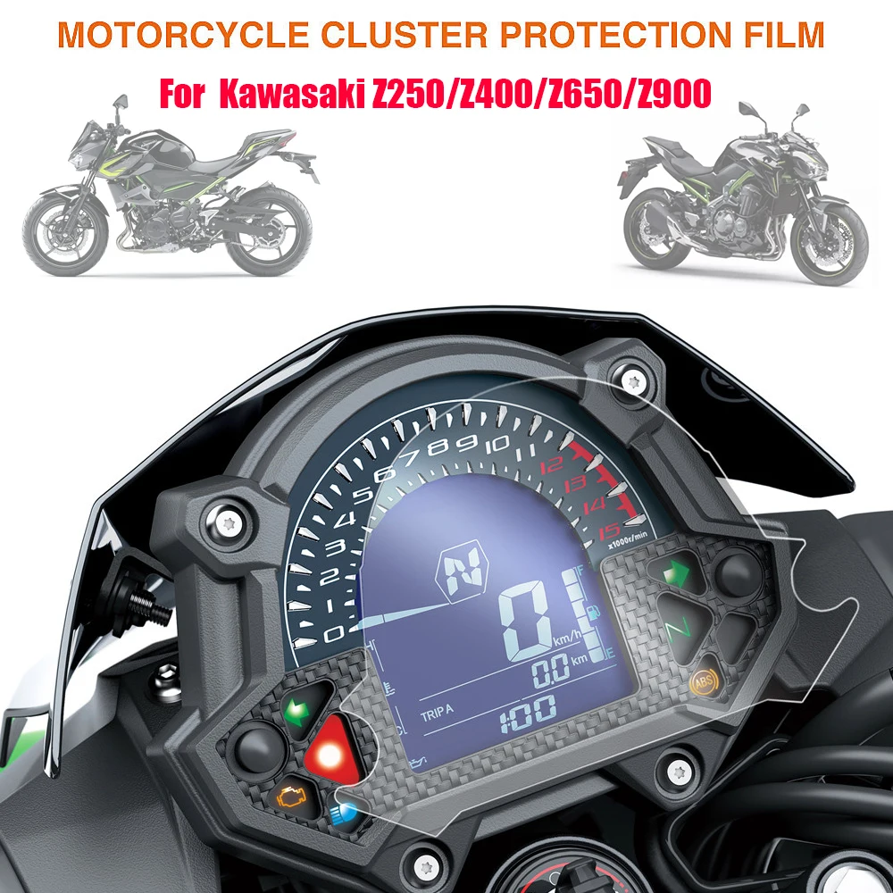 

Мотоциклетные аксессуары, защитная пленка для приборной панели, Защита экрана для Kawasaki Z250 Z400 Z650 Z900 Z 250 400 650 900