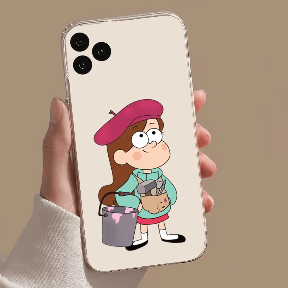 Чехол для телефона с рисунком G-Gravity и F-Falls iPhone 11 12 13 14 15 Pro XS Mini Max X 8 Plus XR прозрачный