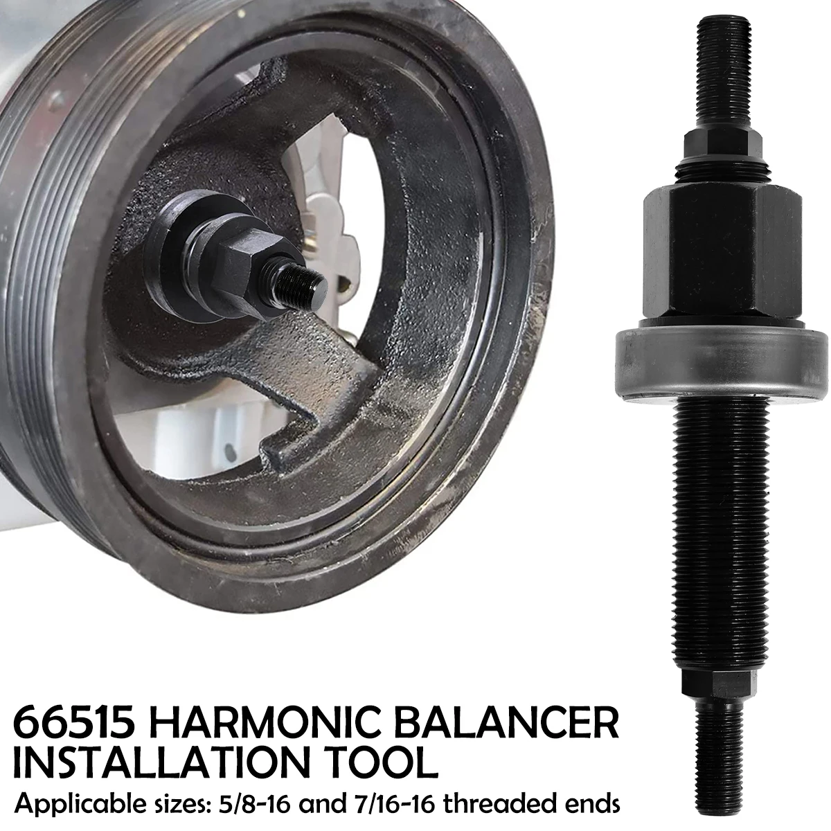 

2022 New Harmonic Balancer Installation Tool Compatible with SBC BBC Engine Professional Harmonic Balancer Installer Metal