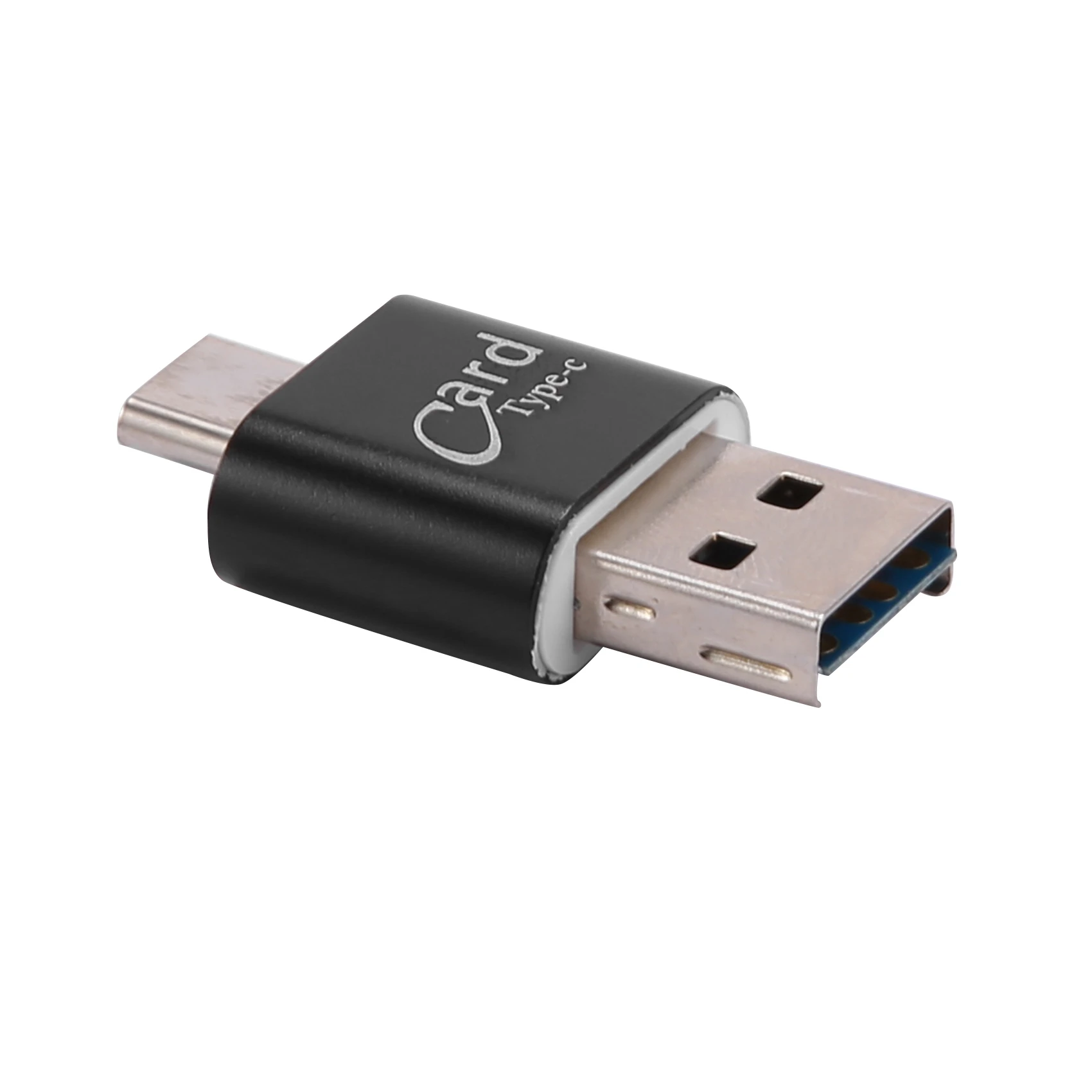 Алюминиевый адаптер для чтения карт памяти USB Type C OTG Micro-SD/TF внешнего устройства