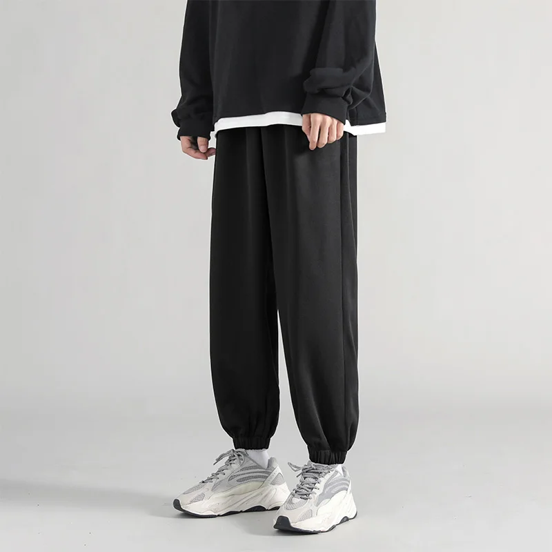 

2022 Spring and Summer New Jogger Pants Men Drawstring Trousers Casual Comfortable Tracksuits Plus Size Gym Pants Harem Pants