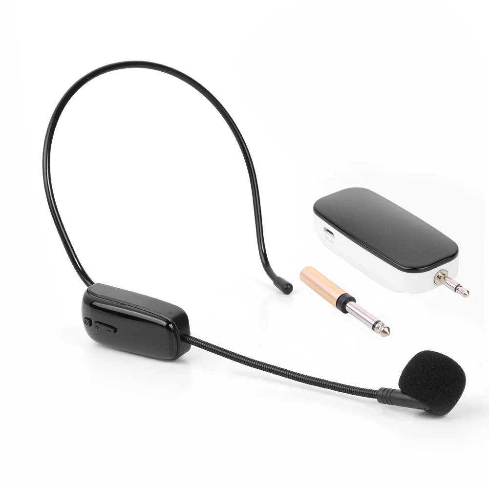 

UHF Wireless Microphone Mic System with Receiver for Voice Amplifier Computer Playing Gaming Teaching Accessories