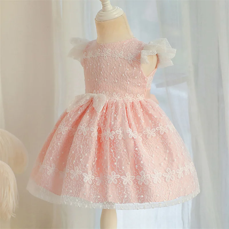 

Детское однотонное платье принцессы, на возраст 1-6 лет