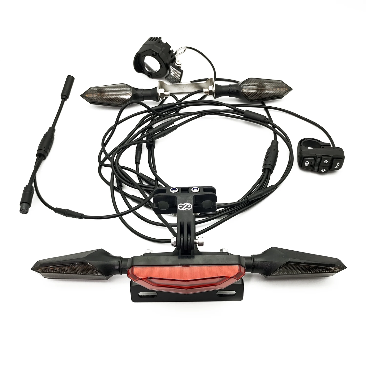 Трехколесный велосипед EBKE, водонепроницаемый кабель, задний и передний мигающий динамический сигнал поворота, 36 В, 48 В, 52 В, 60 в, для BBS KT