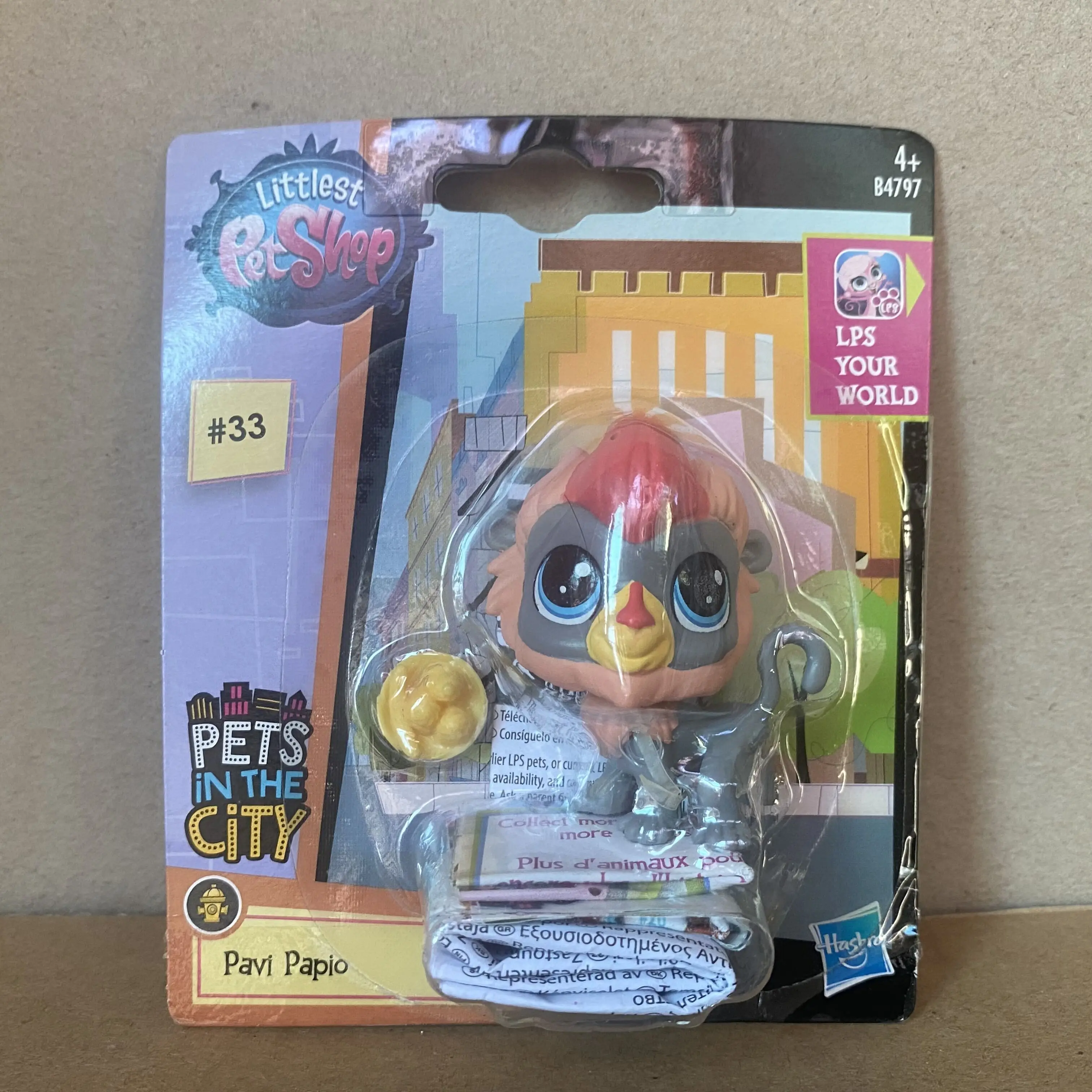 

(2 дюйма) маленький зоомагазин LPS одиночные Домашние животные в городе #33 Пави папио детская игрушка новая с упаковкой