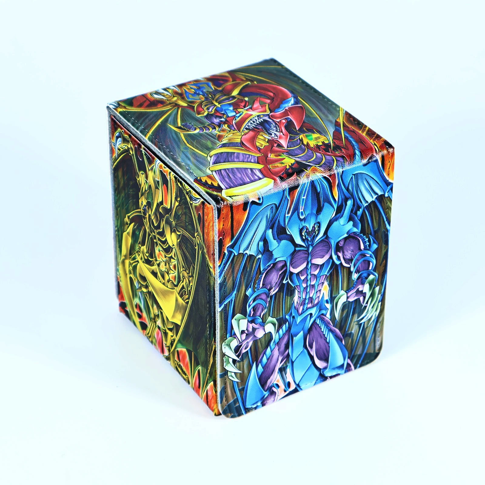 Фото Самодельный Yu-Gi-Oh! Коробка для хранения карт «Повелитель Священных Зверей» из высококачественной кожи, подарочная игрушка. №2