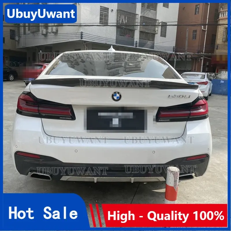 

Подходит для BMW G30 G38 535i 525i 530i 2017-2023 + M4 Стиль Автомобильный Стайлинг высокое качество углеродное волокно задний спойлер багажник губа крыло
