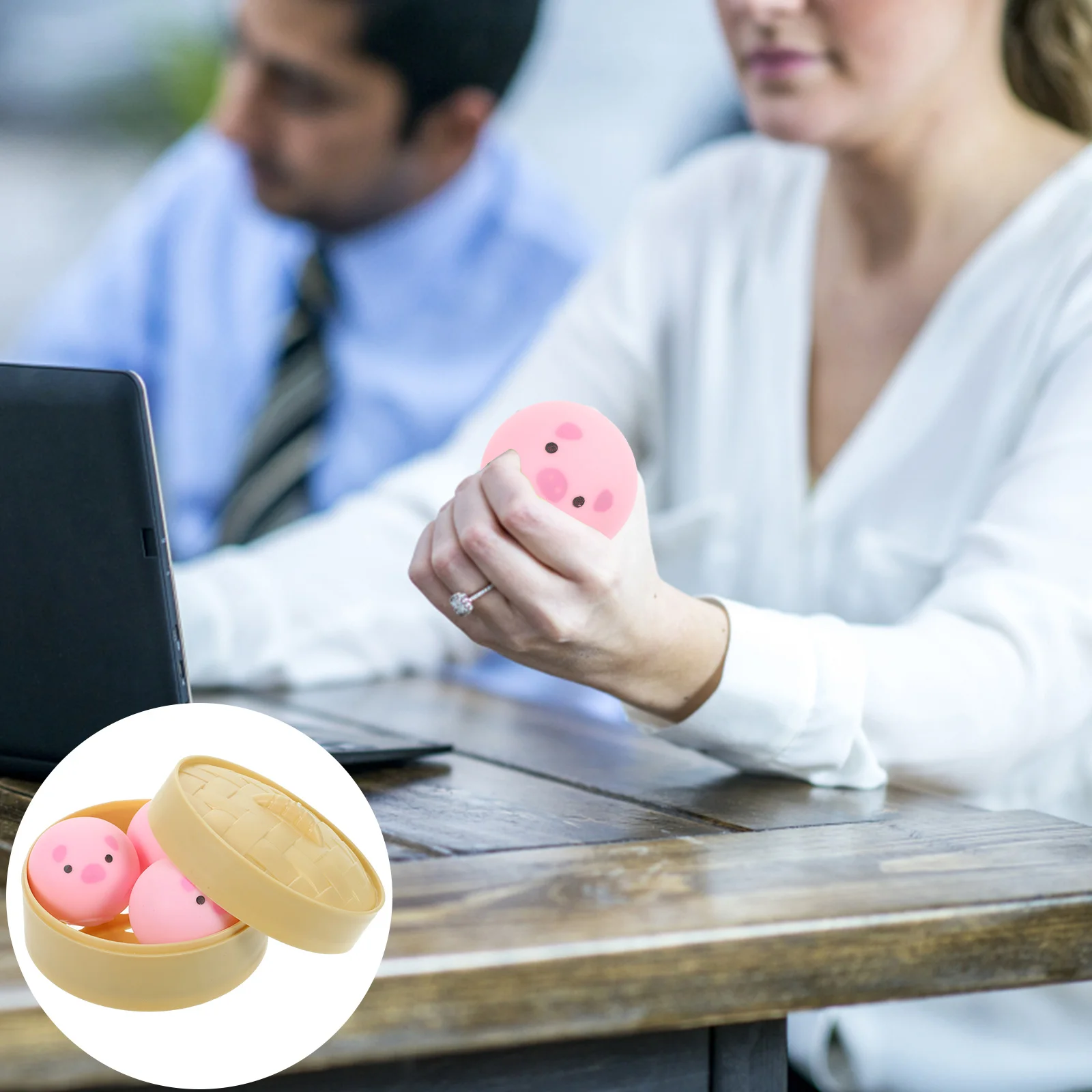 

1 Набор игрушек для выжимания в виде булочки, детские игрушки в форме булочки, расслабляющие игрушки для пальцев