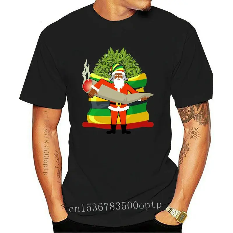 

Camiseta de Papá Noel para hombres y mujeres, ropa de Reggae de Feliz Navidad, camisa de Rasta de Argentina, fresca, informal, o