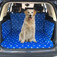 car new 600d oxford cloth print waterproof pet dog cat car trunk mat pet blanket car universal