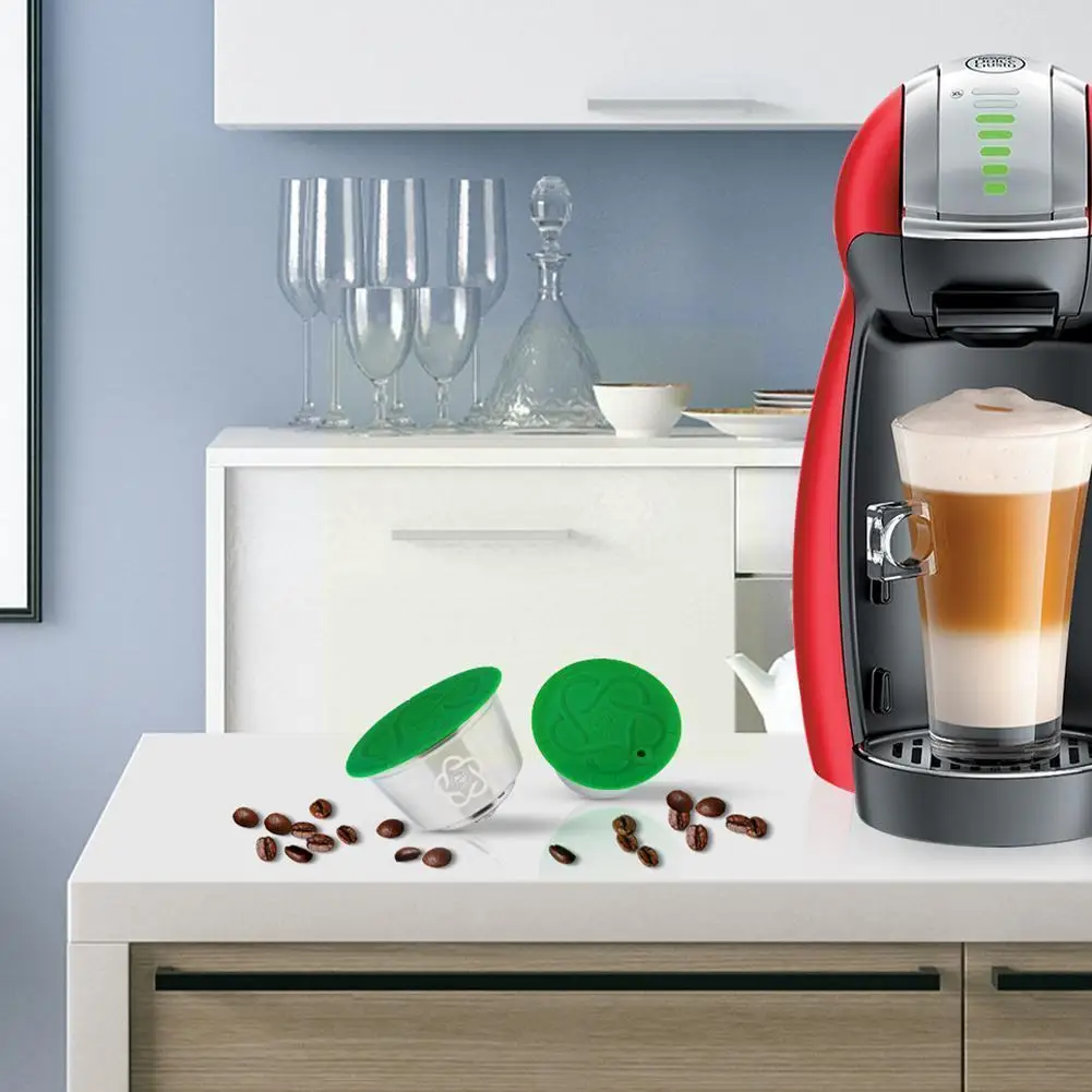 

For Dolce Gusto Reusable Coffee Capsule Filter Steel Crema Capsule B4l0