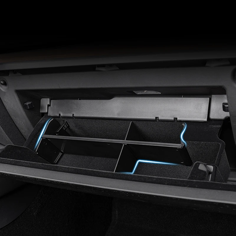Co-pilot glove box compartment board storage box modified accessories car supplies For Tesla Model Y 3 2021 2022