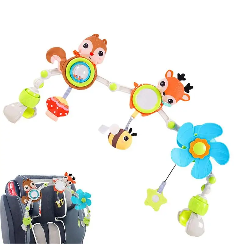 

Stroller Arch Toy Newborn Deer Toys For Car Seat Bassinet Accessories Windmill Rattle Toy For Stimulating Newborn's Senses And