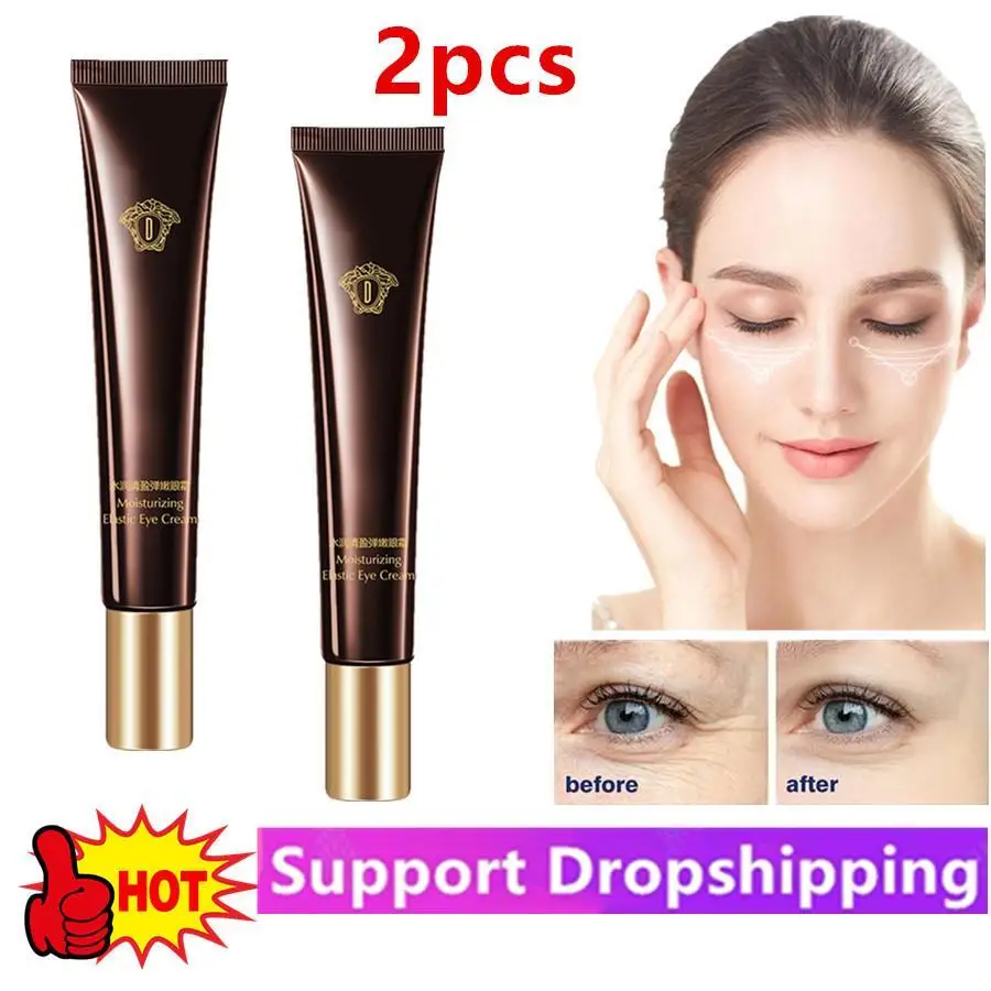 

2pcs Retinol Caviar Eye Cream Moisturizing Hyaluronic Lifting Anti Wrinkle Bags Remove Eye Anti Aging Tighten Eye Cream