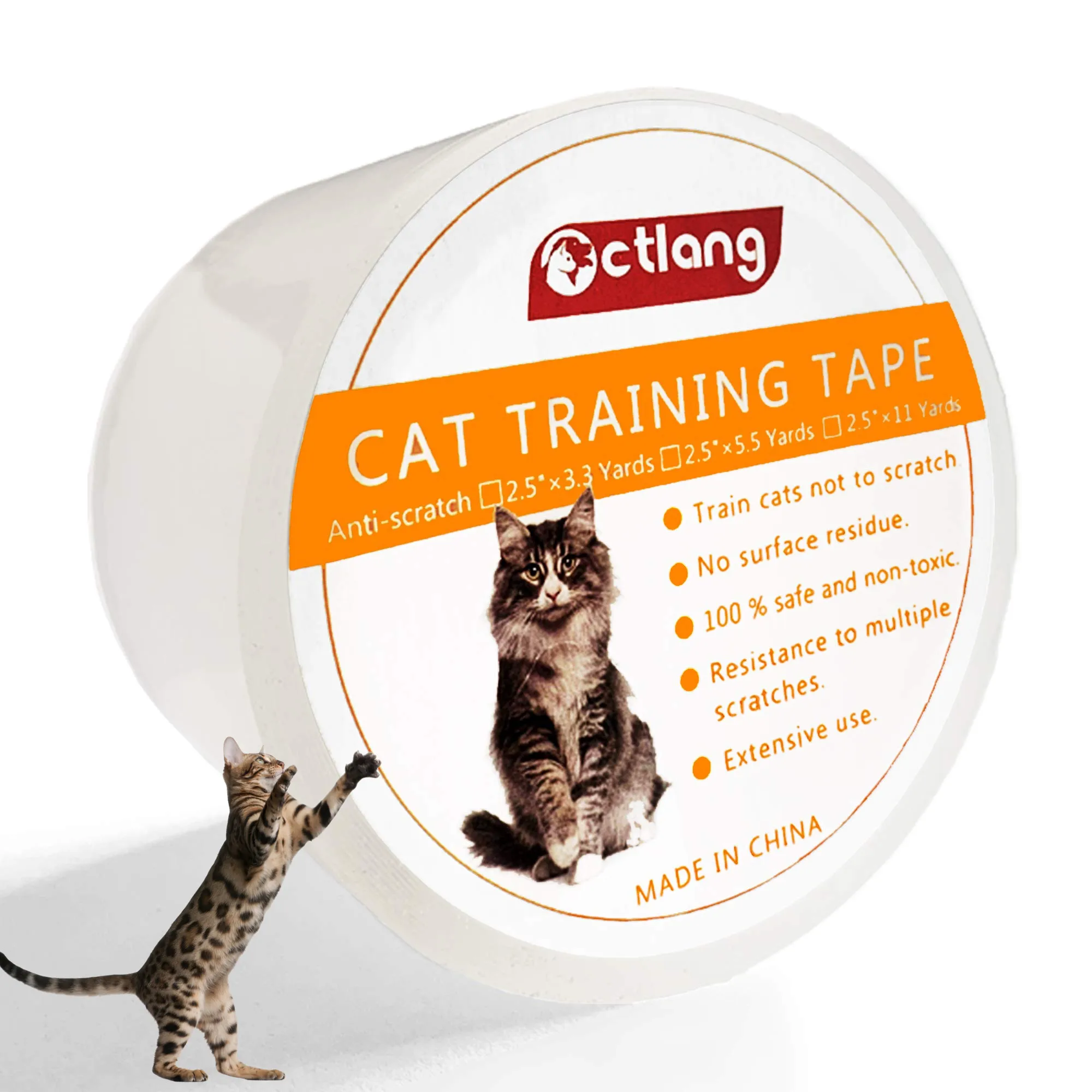 

Anti Cats Scratching Training Tape Deterrent Furniture Protectors Double Sided Couch Sofa Door Protection Cat Sticky Paws Tape
