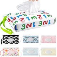 reusable baby wipes box wet print wipe case carrying bag cosmetic pouch cleaning wipes carrying case tissue boxes eco friendly