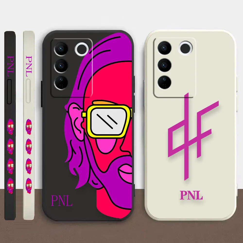 

Case For VIVO S5 S6 S7 S9 S10 S15 S16 S16E T1 V15 V20 V23 PRO 5G Simple Liquid Silicone Case Rapper Singer PNL QLF Yinuoda