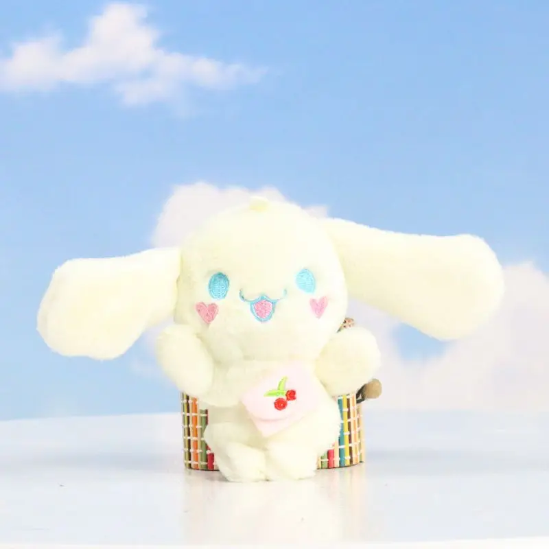 10 см милый мультяшный аниме в форме вишни ранец плюшевая игрушка маленькая белая