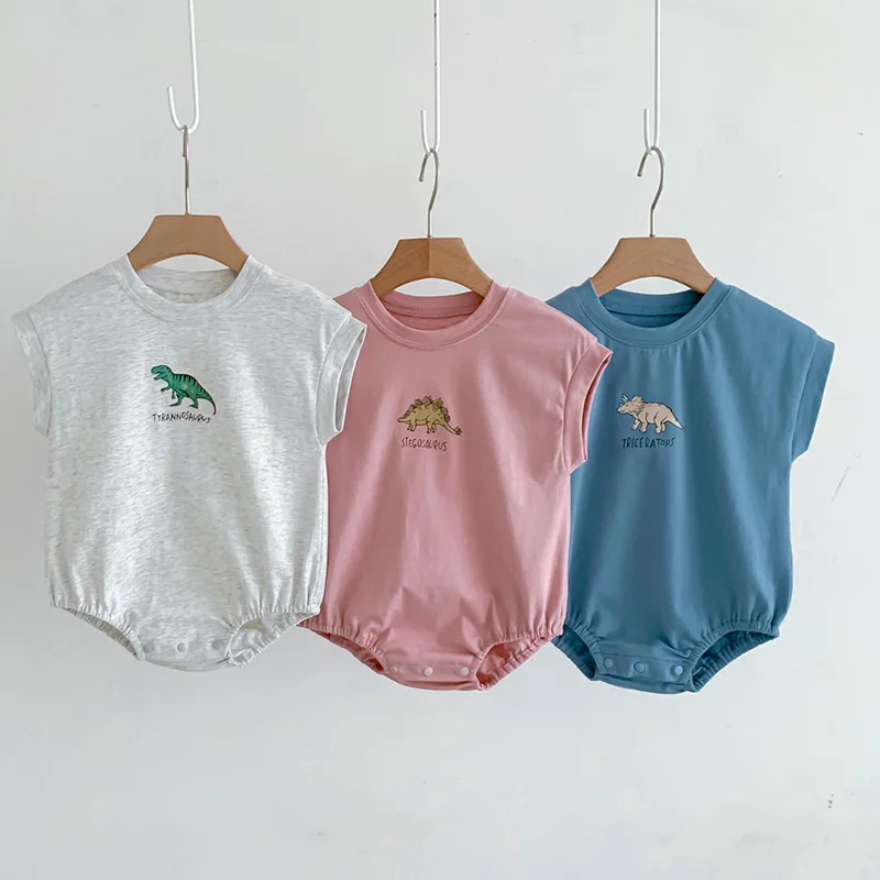 

Детское Боди без рукавов, Летний комбинезон для маленьких мальчиков и девочек