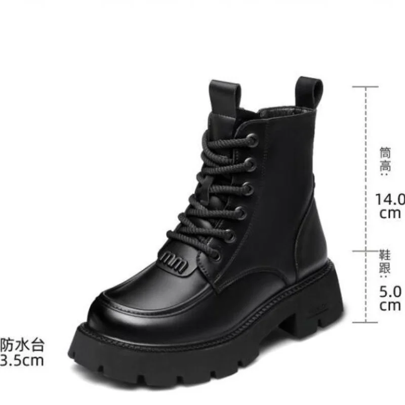 Меховые зимние сапоги со встроенным мехом женские из шерсти зимняя бархатная