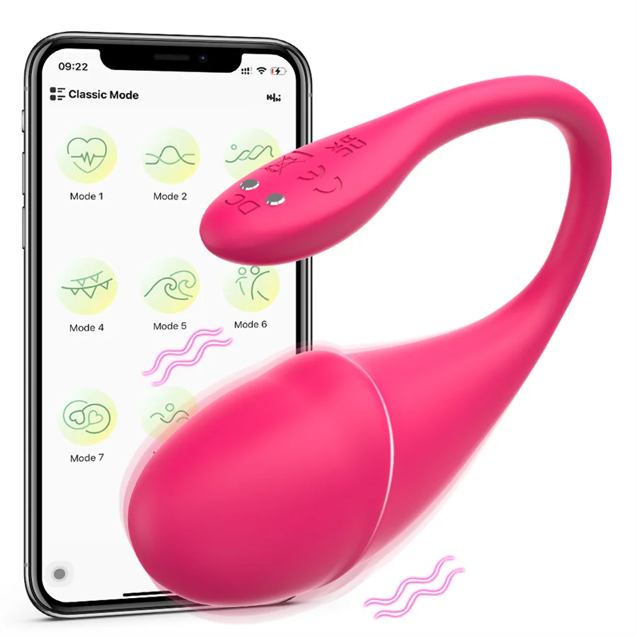 Секс-игрушки Bluetooth App Control Вибратор Мощный вибрационный вагинальный шарик для
