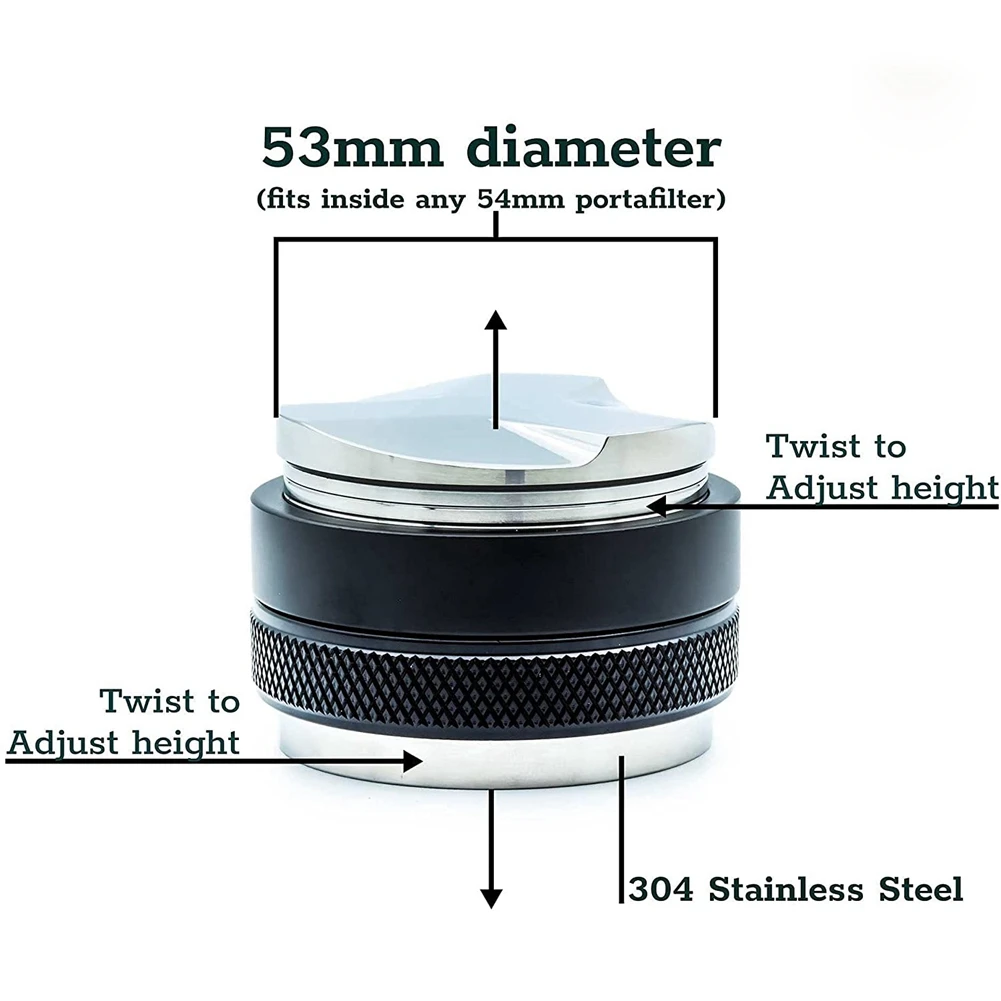 Бездонный портафильтр для кофе 54 мм + распределитель и тампер коврик тампера 53