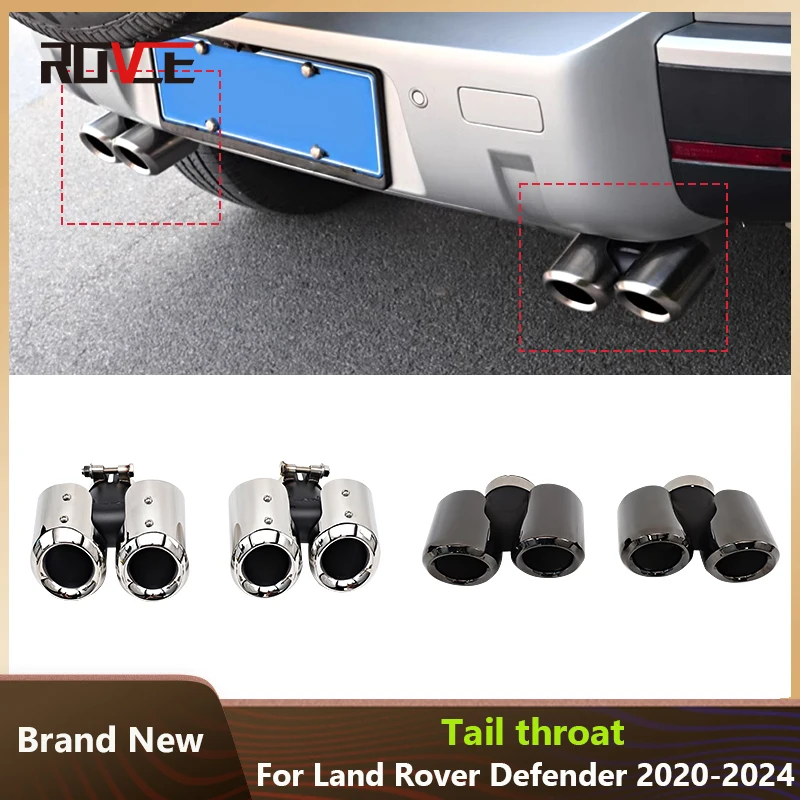 Глушитель выхлопной трубы ROVCE из нержавеющей стали четырехсторонний глушитель