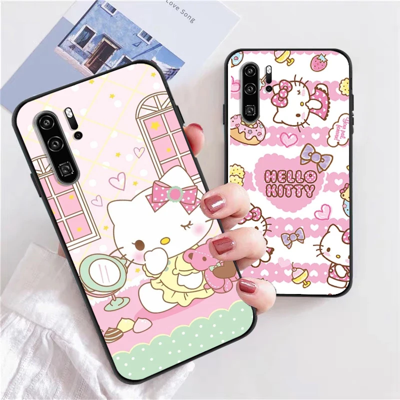 

Чехлы Hello Kitty 2022 для телефонов Huawei Honor P30 P40 Pro P30 Pro Honor 8X V9 10i 10X Lite 9A, мягкие чехлы из ТПУ, чехол-накладка