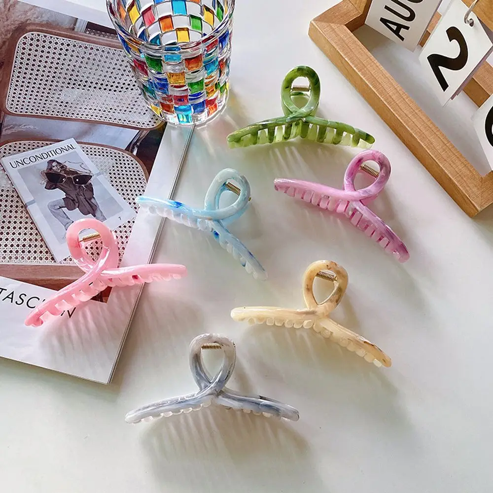 Корейский стиль градиентные крестообразные заколки для волос весенняя одежда