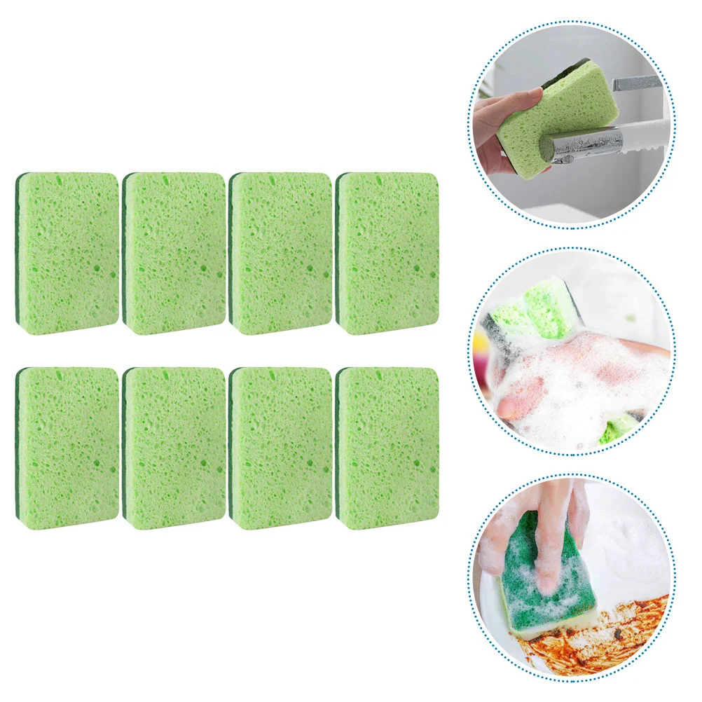 

Sponges Sponge Dish Cleaning Pot Scrub Wash Pan Creative Scrubbers Kitchen Cleaner Brush Bathroom Pads Scrubber Cotton Pulp Wood