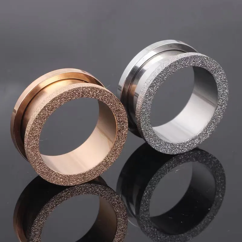 

Stainless Steel Frosting Ear Plugs and Tunnels Gauges Piercing Expander Men and Women Ear Stretcher Body Piercing Jewelry