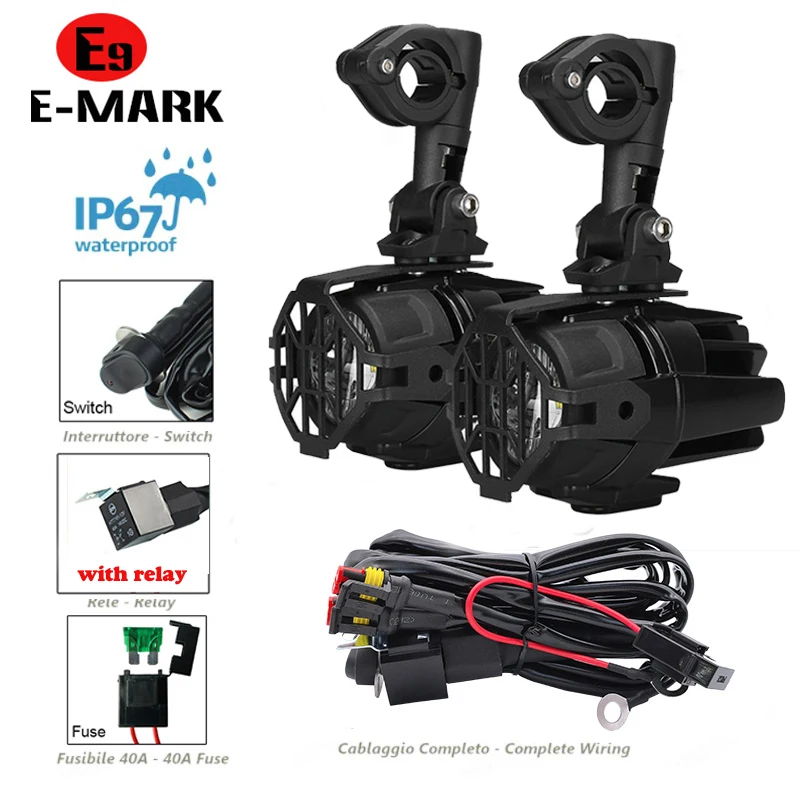 Фото Противотуманные фары E9 для BMW R 1200GS 1200 GS R1200GS LC Adventure ADV F 800GS/650GS 800/650 GS F650GS F800GS №3