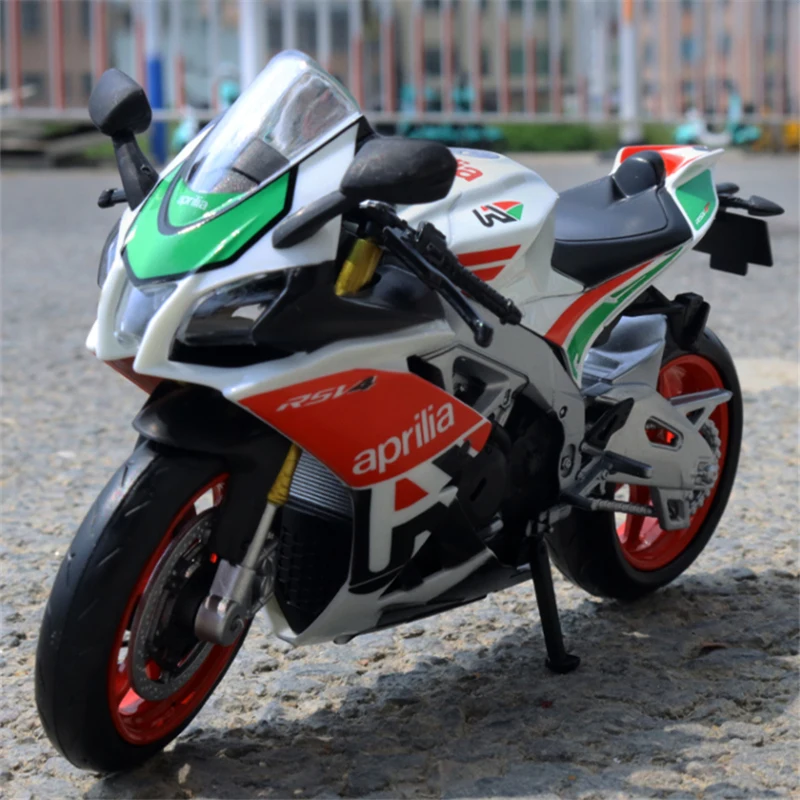 

1:12 Aprilia RSV4 Модель гоночного мотоцикла из сплава, литый под давлением, металлическая модель уличного спорта, модель мотоцикла, коллекционная ...