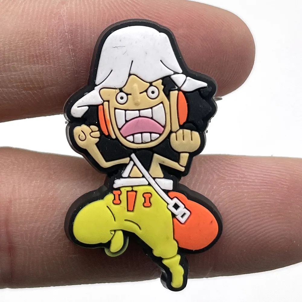 Фото DIY-шармы из ПВХ для обуви в виде персонажа Monkey D. Luffy для Croc Jibz, подарки для детских праздников и Рождества №5
