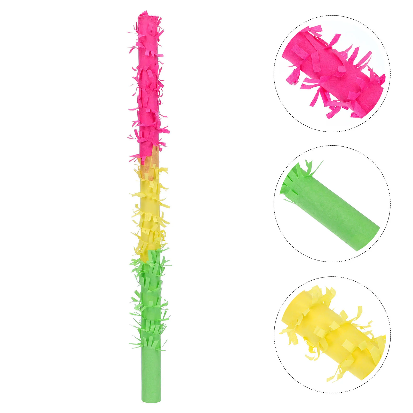 

Pinata Party Stick Noisemakers Birthday Sticks Supplies Paper Cheering Bat Candy Fringe Toy Sports Decorations Shower Baby