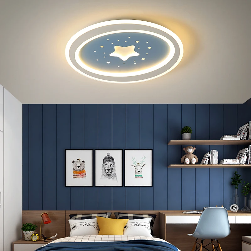 

Round Ultra thin Acrylic LED Ceiling Lamp for Kids Baby room 110V 220V Modern LED Ceiling Light for Boys Girls Children Room