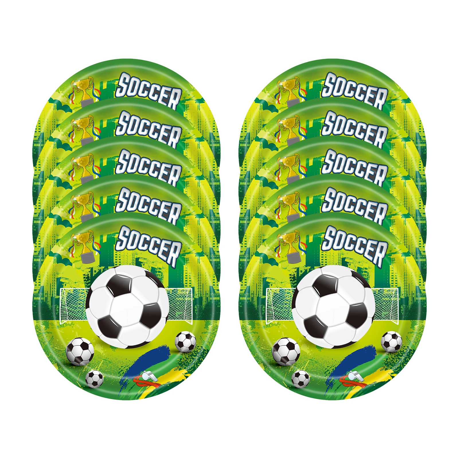 

Football Theme Party Supplies Set Serving Dishes Football Party Decorations Cutlery Set For Guests Touchdown Cutlery Accessory