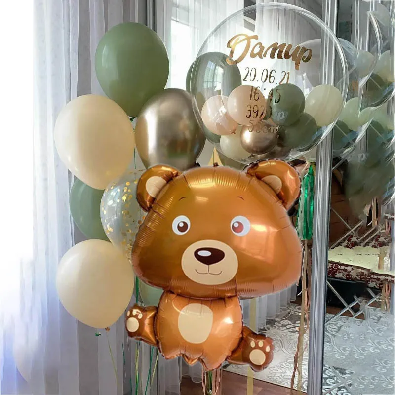Big Bear Lion Cartoon Animal Balloons Kids Birthday Safari Party Decoration Latex Balloon Baby Shower Wedding Decoras Supplies images - 6
