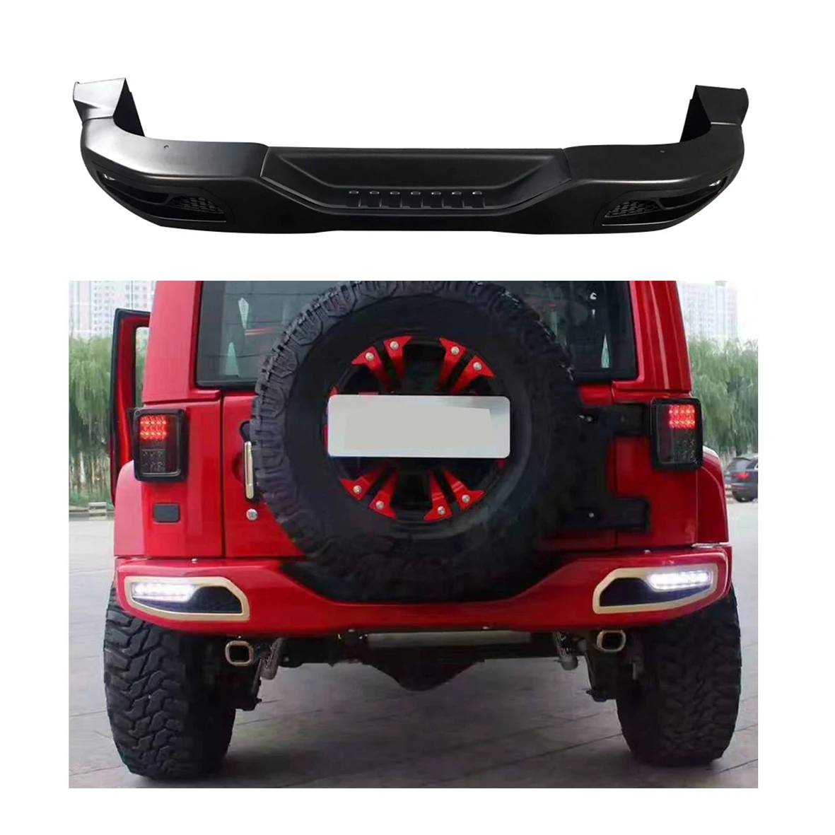 

Lantsun J317-2 for Jeep for wrangler JK rear bumper car bumpers