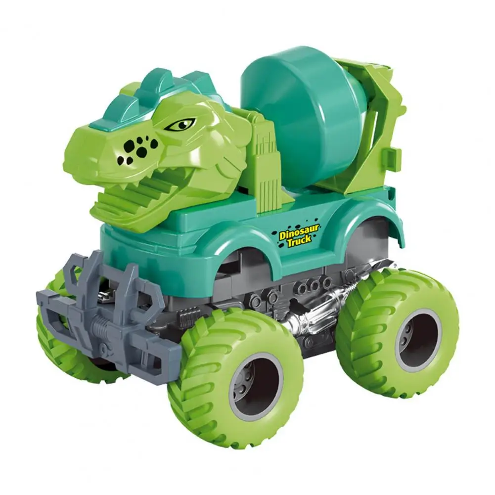 Baby Inertia Car Toy Safe Interactive Colorful Cartoon Dinosaur Baby Blaze Truck Toy for Home